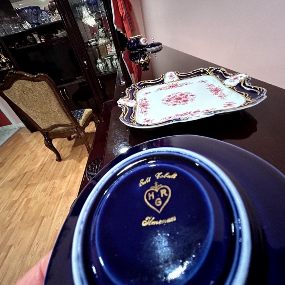 Ilmenau German Echt Kobalt Miniature Porcelain Collectable Cup and Saucer - Picture 9 of 10